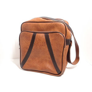 Three Star 70s Vintage Travel Bag - Retro Brown, Shoulder Tote, Adjustable Strap